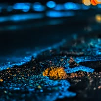 Blue glowing sand detail