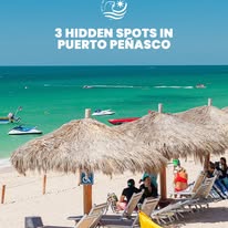 Puerto Peñasco beaches with palapas